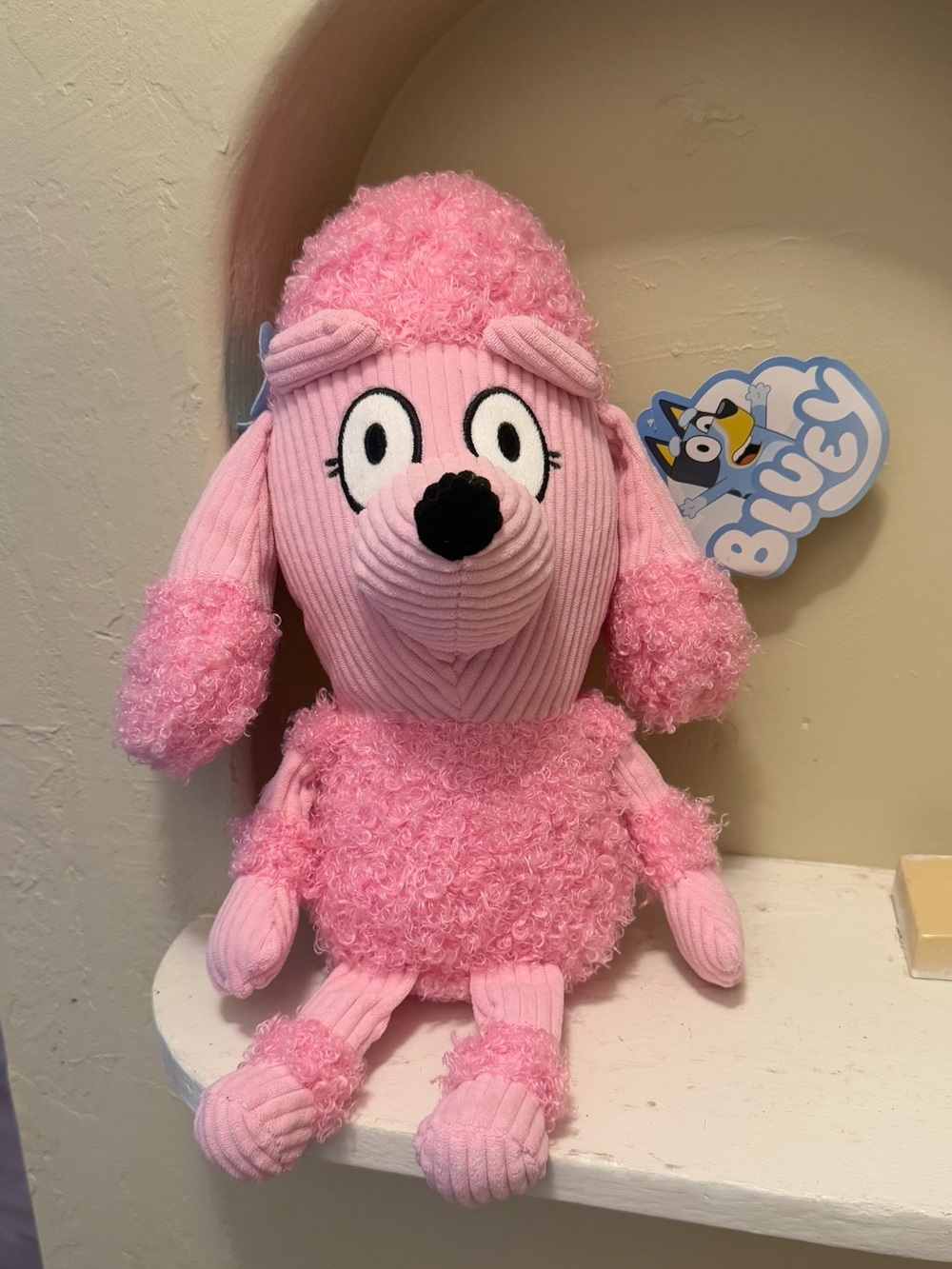 Bluey Collection Pink Plush Poodle - Soft Kids Stuffed Animal